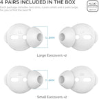 AhaStyle 4 Pairs AirPods Ear Tips Silicone Earbuds Cover Compatible - Image 2