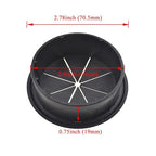 HAHIYO 2Pcs 2.4Inch/60mm Black ABS Plastic Eight-petaled Desk Grommet Wire - Image 2