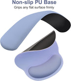 MOSISO Wrist Rest Support for Mouse Pad&Keyboard Set, Circle Curved Ergonomic - Image 5
