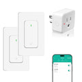 NineLeaf Slim WiFi Smart Plug w Switch, Remote App Control, Compatible by NineLeaf