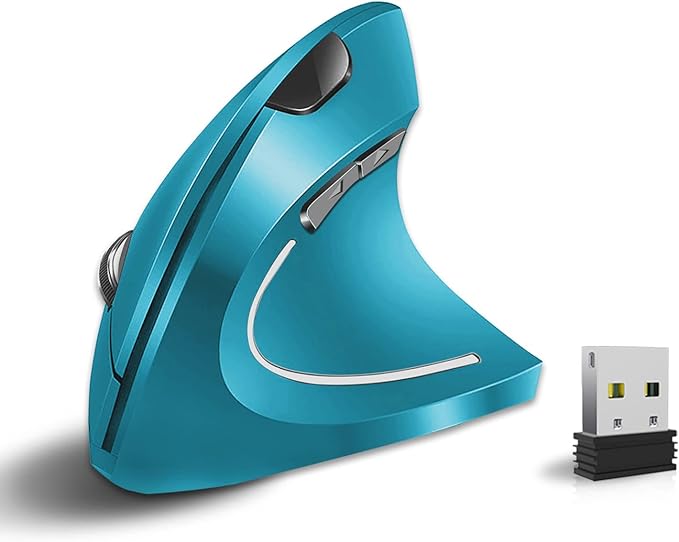 Vassink Ergonomic Wireless Mouse, Rechargeable Mouse 2.4Hz Vertical Wireless by Vassink
