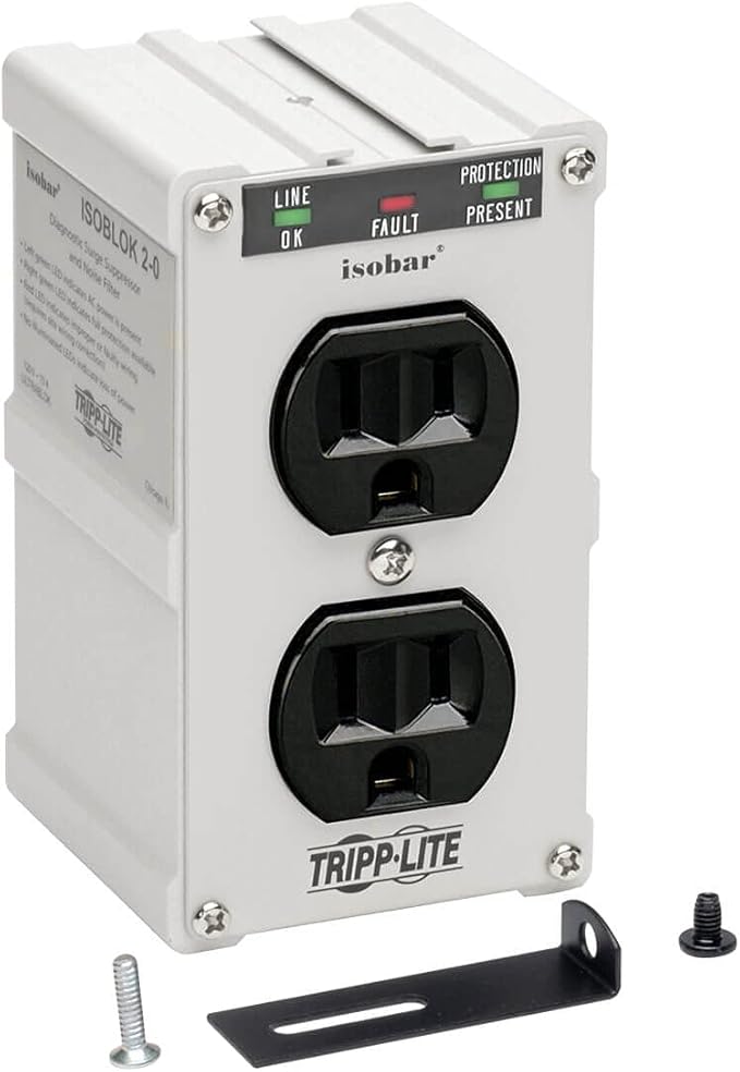 Tripp Lite Isobar ISOBLOK2-0 Heavy Duty Outlet Extender, Wall Power Strip Surge - Image 3