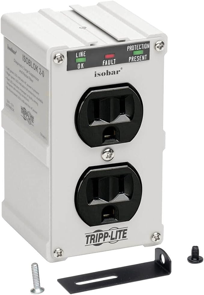 Tripp Lite Isobar ISOBLOK2-0 Heavy Duty Outlet Extender, Wall Power Strip Surge - Image 9