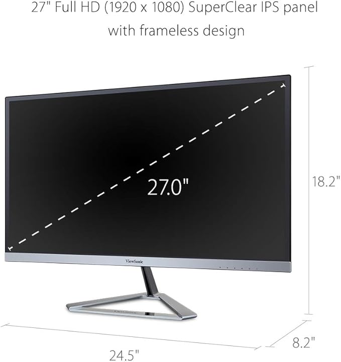 ViewSonic VX2776-SMHD 27 Inch 1080p IPS Monitor - Image 3