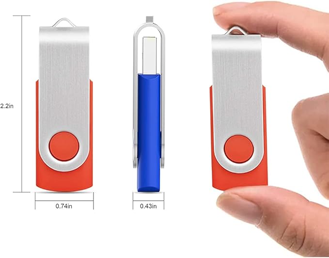 KOOTION 5 X 16GB USB Flash Drive 2.0 Thumb Drive 16 gb Memory Stick Swivel - Image 2