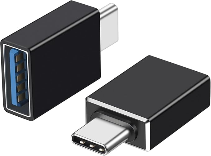 USB C Male to USB A Female Adapter, USB 3.2 GEN2 10Gbps High-Speed Data PD 60W by TAIBEYOR
