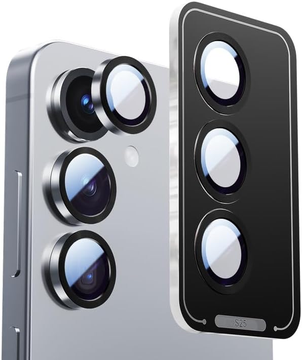 X-it Camera Lens Protector for Samsung S25, 9H Tempered Glass, Independent by X-it