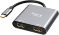 Selore&S-Global USB C to Dual HDMI Adapter 4K @60hz, Type C to HDMI Converter by SeloreS-Global