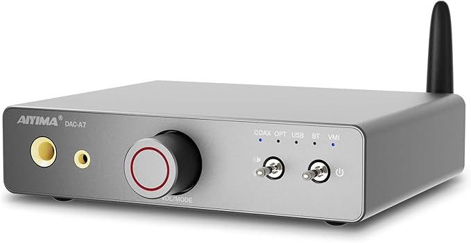 AIYIMA DAC A7 Mini Desktop Bluetooth DAC, USB C Digital to Analog Audio by ExploreHiFi%C2%B7HearTrue