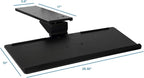Mount-It! Under Desk Keyboard Tray and Mouse Platform, Ergonomic Computer - Image 7