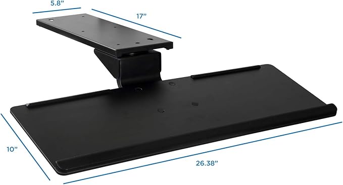 Mount-It! Under Desk Keyboard Tray and Mouse Platform, Ergonomic Computer - Image 7