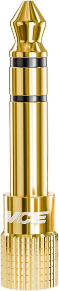 VCE 3.5mm to 1/4 Adapter Stereo Headphone Adapter, 24K Gold-Plated 1/8 to 1/4 by VCE