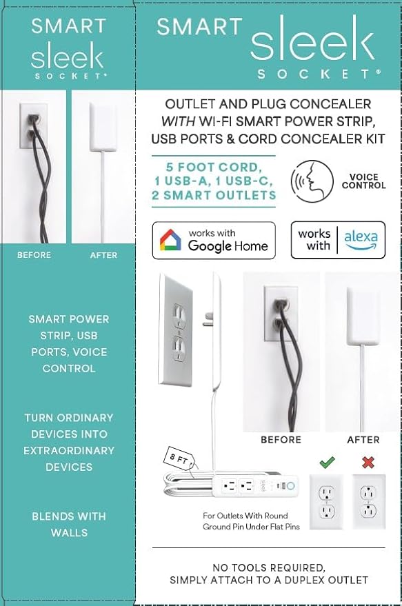 Smart Sleek Socket: Universal Outlet Concealer - Image 4