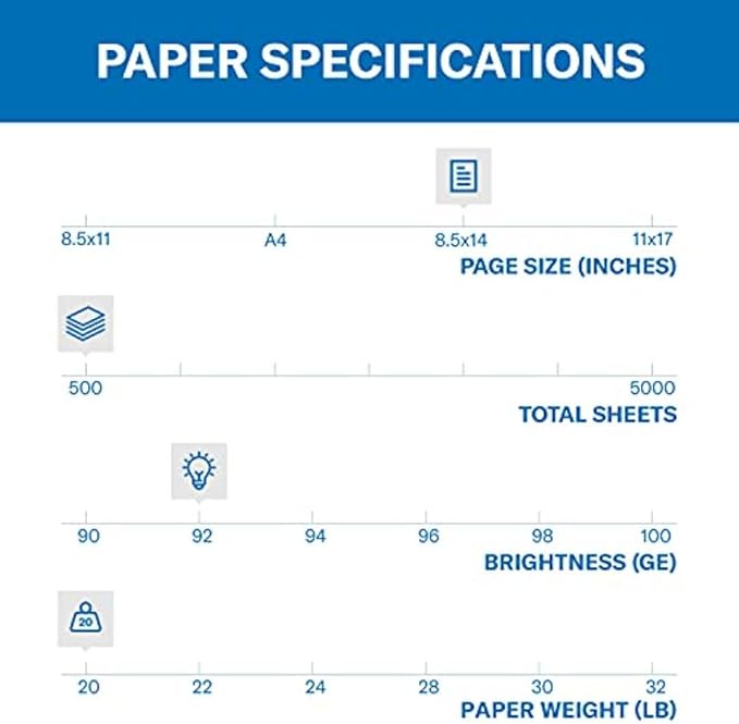Hammermill Printer Paper, 20 lb Copy Paper, 8.5 x 14 - Image 2