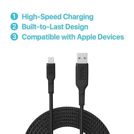 BLACK+DECKER Lightning to USB Cable - Image 2