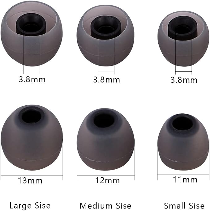 Silicone Earbud Tips Earbuds Replacement Ear Tips Gels Bud - Image 3