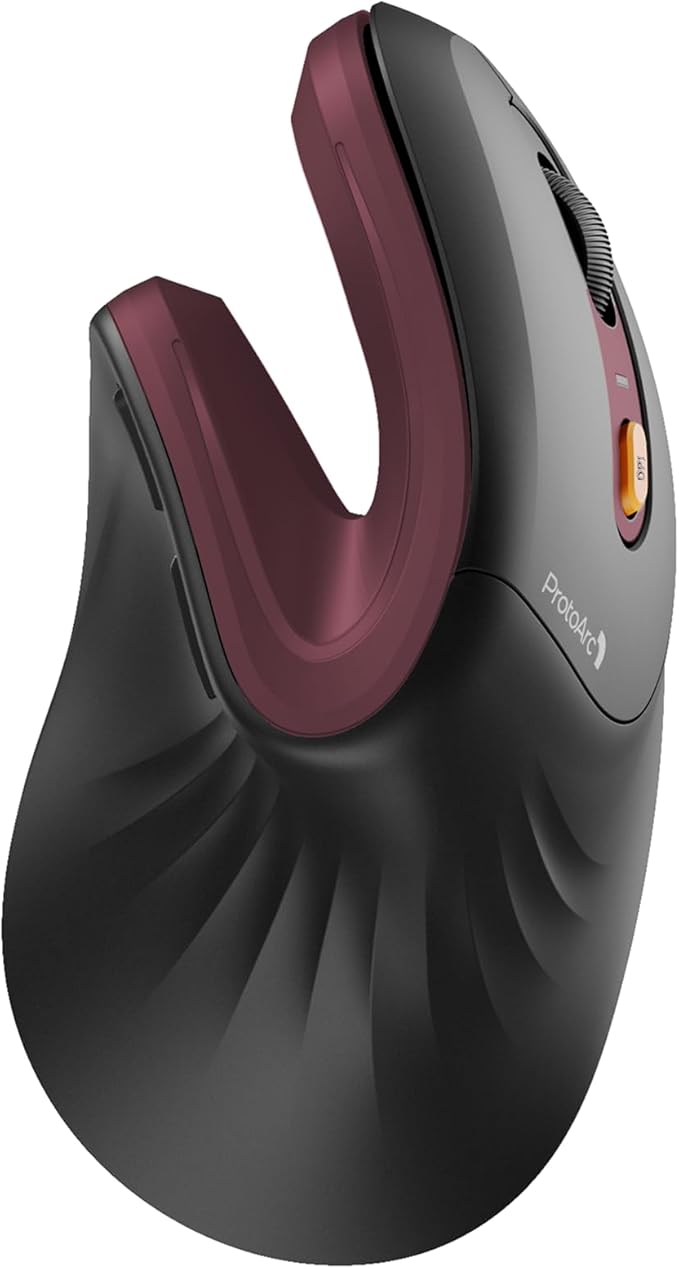 ProtoArc Ergonomic Vertical Mouse, EM11 NL Rechargeable Wireless Mouse Bluetooth by ProtoArc