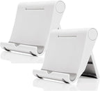 Cell Phone Stand for Desk 2 Pack Mobile Phone Holders Desktop Tablet Stand by JUSDIQIR