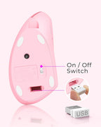Lekvey Ergonomic Mouse, Vertical Wireless Mouse, Rechargeable 2.4 GHz USB - Image 8