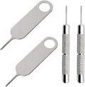 4 Pcs SIM Card Removal Openning Tool Tray Eject Pins Needle Opener Ejector by Unknown