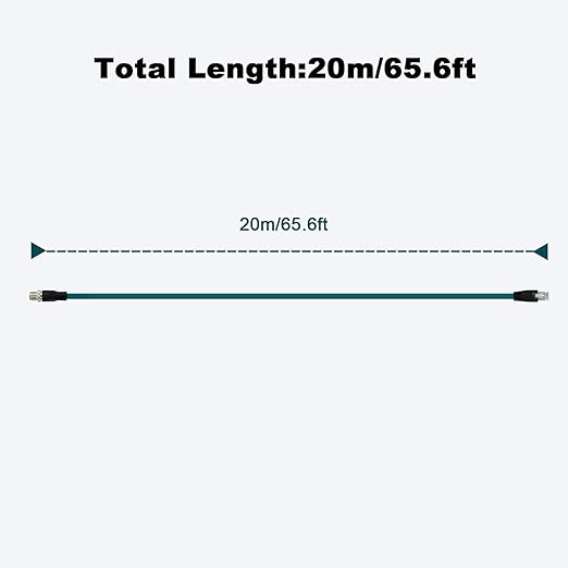 Alvin's Cables M12 8 Pin Male to RJ45 Shielded Ethernet Cable M12 X Coded 8 - Image 7