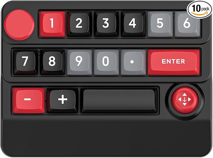 Adventurers W909 Wireless RGB Mechanical Numeric Keypad, Hot-Swappable by Unknown