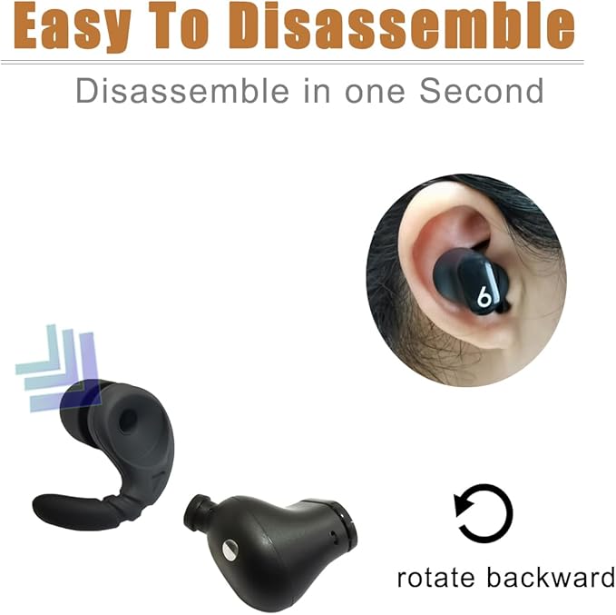 Silicone Ear Hook for Beats Studio Buds Ear Tips Replacement Earbuds Tips for - Image 3