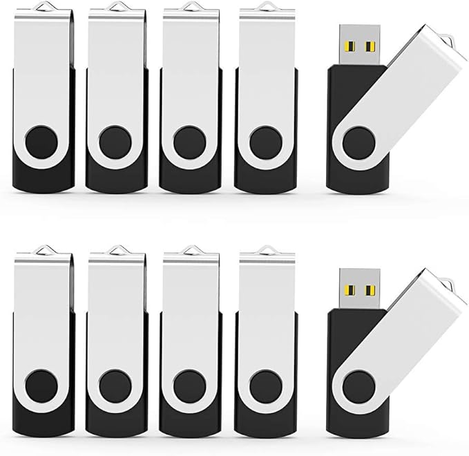 Aiibe 64GB Flash Drive 10 Pack 64GB USB Flash Drives Bulk USB Drive Thumb Drive by Aiibe