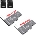 2 Pack TF Card 16GB with Adapter, High Speed Memory Card, UHS-I C10 A1 Memory by Bliksem