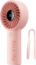 JISULIFE Handheld Fan Life4, 5000mAh Portable Rechargeable Fan, 5-Speed Turbo by LivechillStaycool