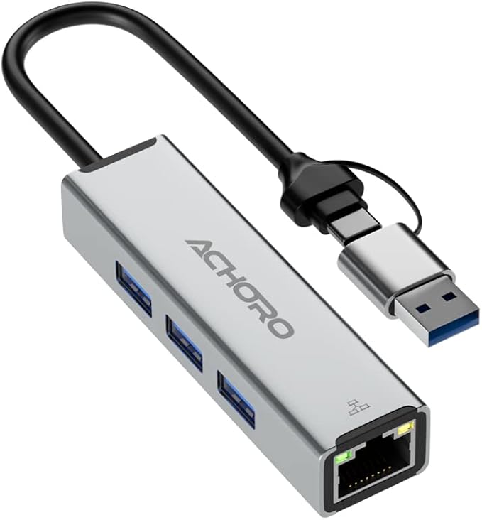 ACHORO USB Port Expender with LAN by ACHOROOfficial