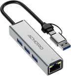 ACHORO USB Port Expender with LAN by ACHOROOfficial
