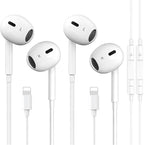 2 Packs for iPhone Headphones Wired Earbuds/Earphones by GAXIWILO