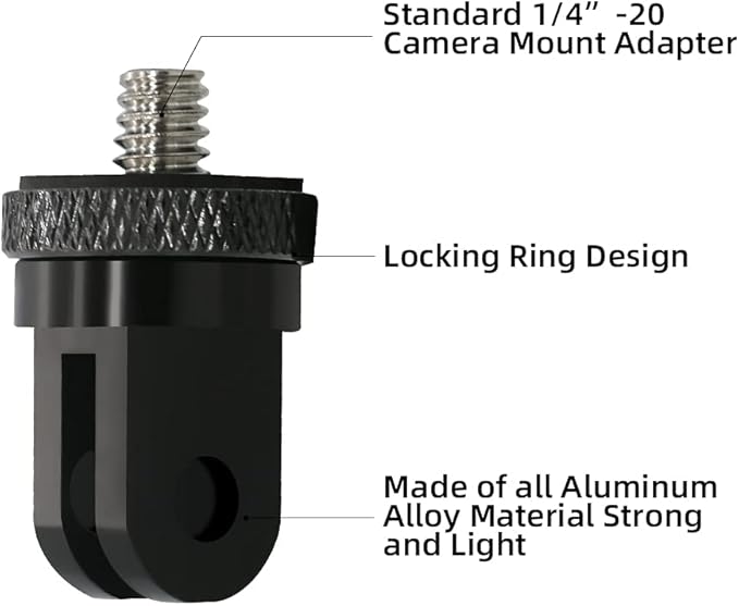 1/4 Inch Aluminum Metal Camera Mount Adapter, Conversion Camera Tripod Mount - Image 2