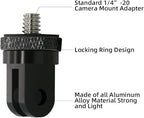 1/4 Inch Aluminum Metal Camera Mount Adapter, Conversion Camera Tripod Mount - Image 2
