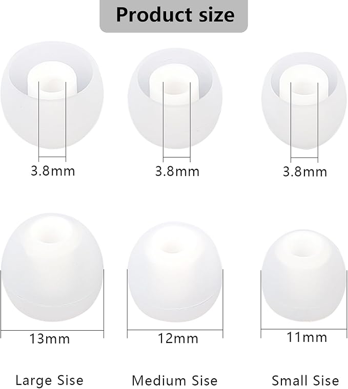 Earbud Replacement Tips Silicone Earbud Tips Ear Tips Fit - Image 2