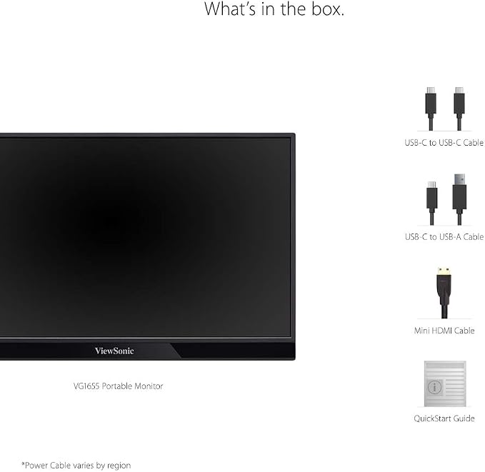 ViewSonic VG1655 15.6 Inch 1080p Portable Monitor - Image 2