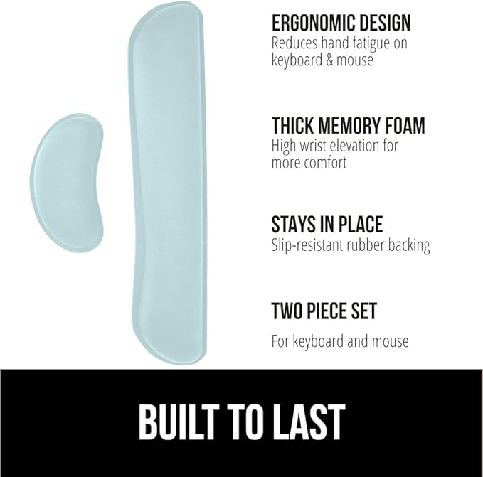GORILLA GRIP Silky Gel Memory Foam Wrist Rest - Image 2
