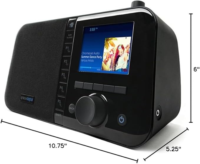 Grace Digital Mondo Elite Smart Internet Radio, 7-Day Alarm – Microphone-Free - Image 10