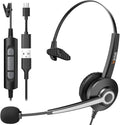 Wantek Monaural Corded USB Headsets by Wantek