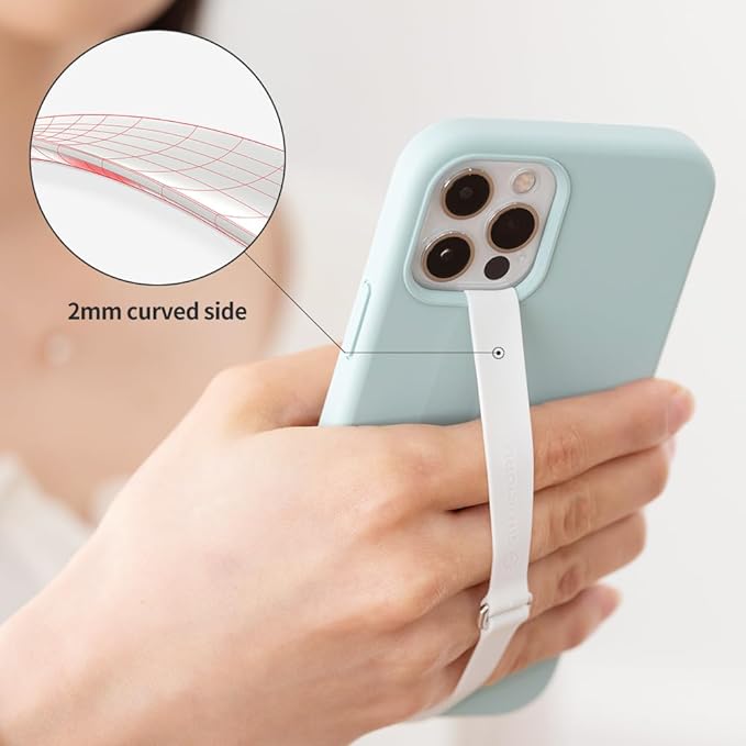 C-Shaped Clip Finger Phone Grip, Sinjimoru Silicone Cell Phone Strap - Image 3