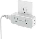 Outlet Extender Surge Protector, TESSAN Multi Wall Plug by TESSAN