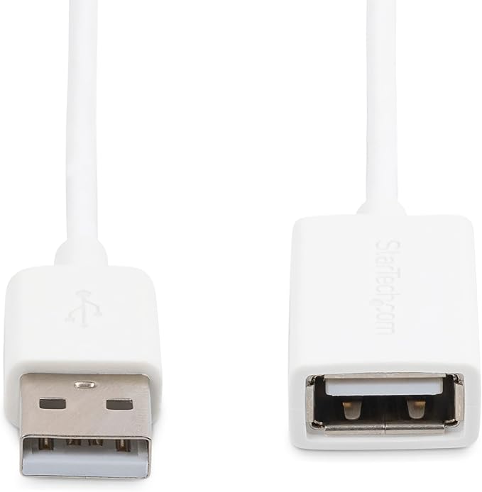 StarTech.com 2m White USB 2.0 Extension Cable Cord - Image 4