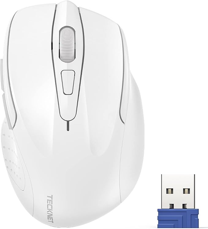 TECKNET Wireless Mouse, 2.4G Ergonomic Optical Mouse, Computer Mouse by Tecknet