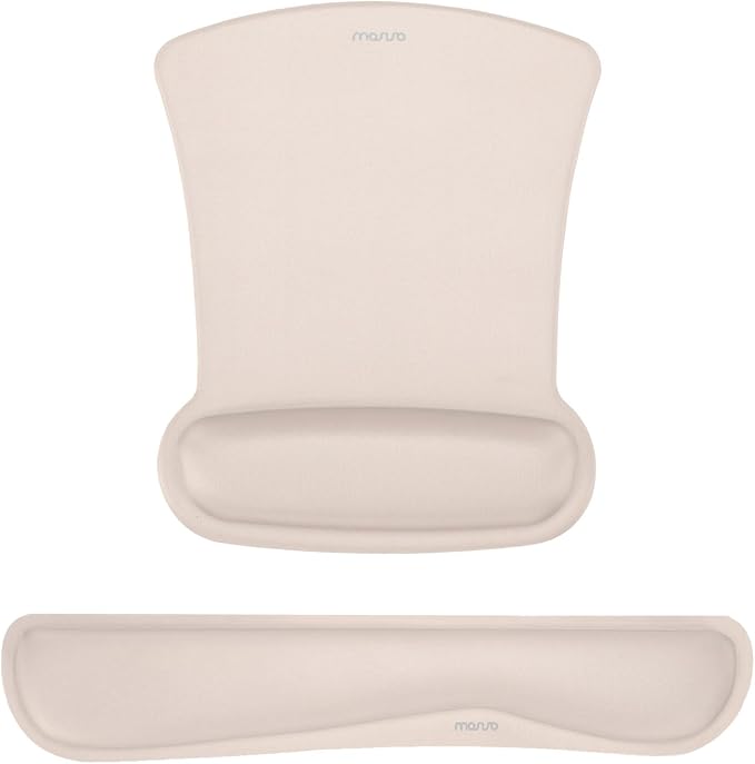 MOSISO Wrist Rest Support for Mouse Pad & Keyboard Set, Ergonomic Mousepad by MOSISO
