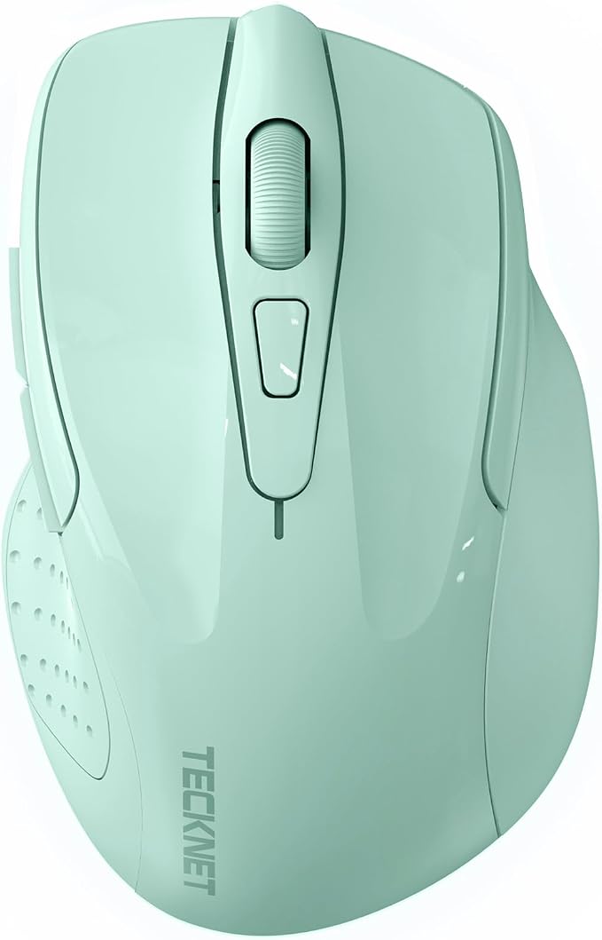 TECKNET Wireless Mouse Silent 4800 DPI Computer USB A & Bluetooth Mouse 6 by Tecknet