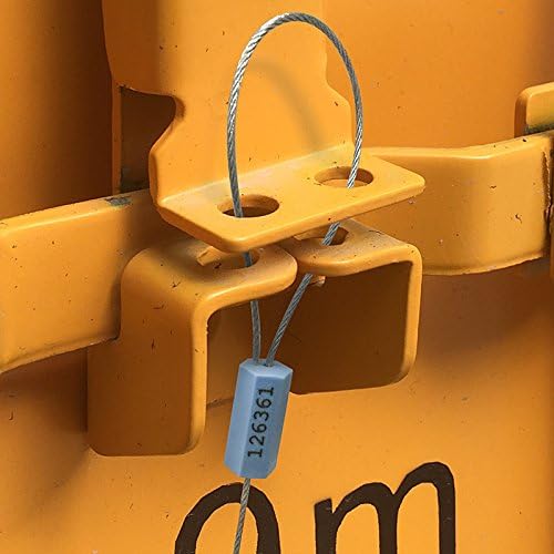 35" Steel Wire Cable Seals Tamper Resistant Security Seal Tags Numbered - Image 2