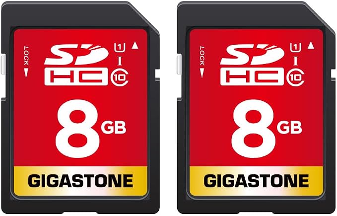 Gigastone 8GB SDHC Memory Card, High Speed by Gigastone