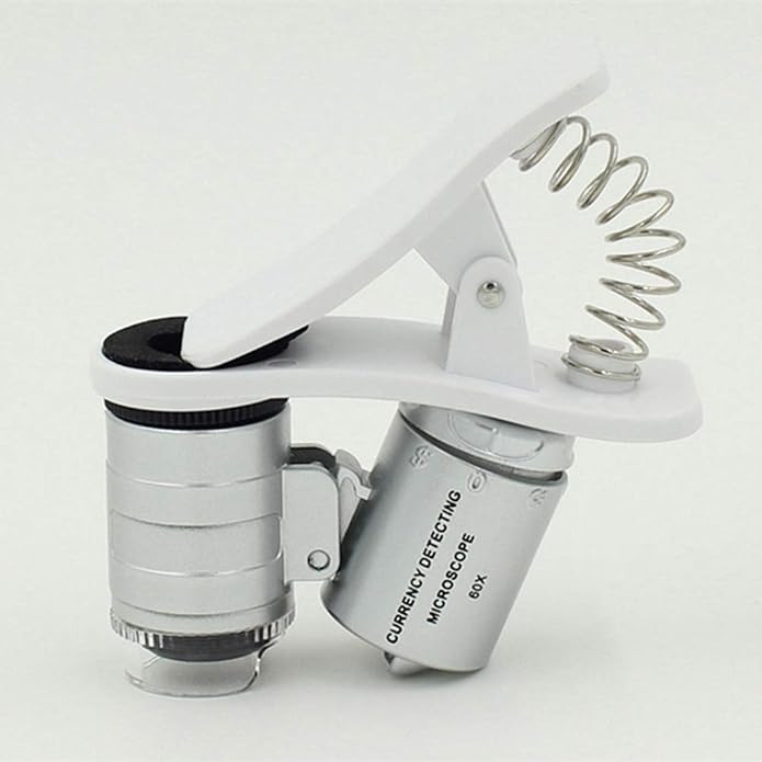 1Pcs Universal Led Clip Mobile Phone Microscope Magnifier Micro-Lens 60X - Image 6