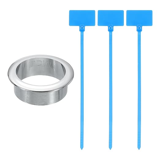 uxcell Desk Grommet, 1-9/16" Zinc Alloy Cable Hole Cover Wire Cord Organizer by uxcell